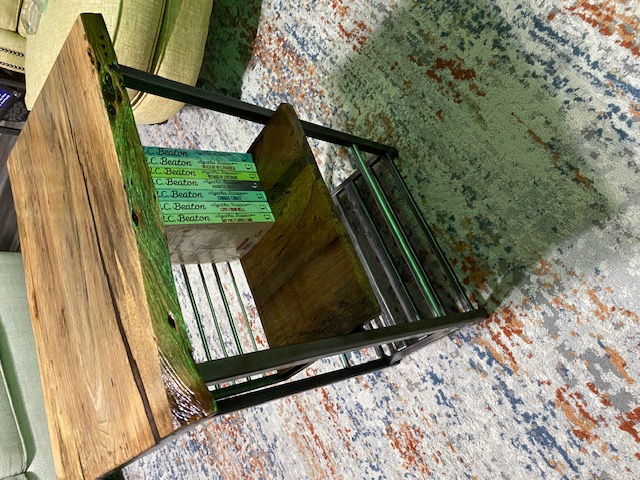 End Table with book shelf